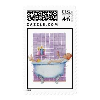 Bathtub Joy Stamp stamp