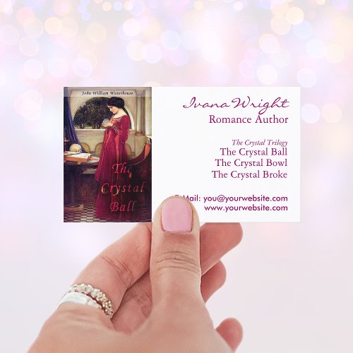 Book Cover Business Card Template for Authors profilecard