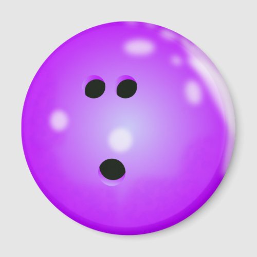 Bowling Ball (Purple) Magnet magnet