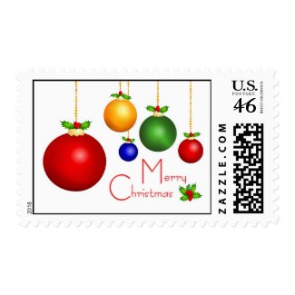 Christmas Balls Postage Stamp stamp