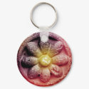 colorized flower keychain