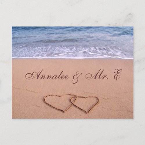 Custom beach card postcard