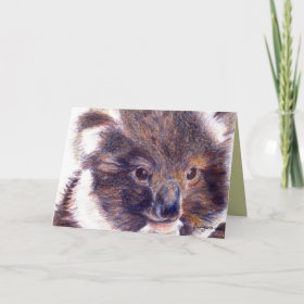 Cute Koala Bear Thank You Cards / Notecards card