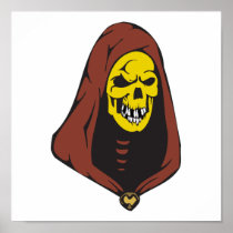 evil hooded skull posters