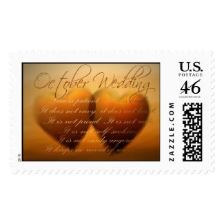 Getting married in October? stamp