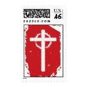 Grunge Christian Postage Stamp stamp
