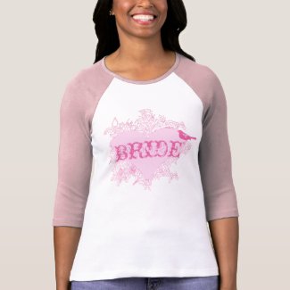 Heart & Bird Bride T-Shirt shirt