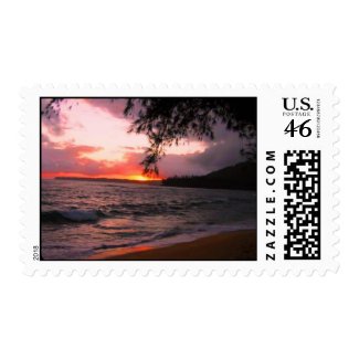 Kauai sunset stamp