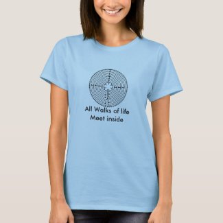 labrynth-bw, All Walks of life Meet inside shirt