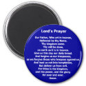 Lord's Prayer Magnet - Blue magnet
