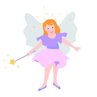 Free Stickers on Magical Fairy Sticker Sticker