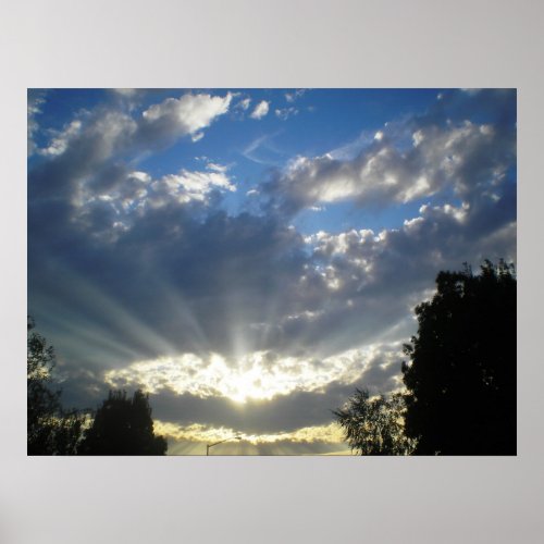 Majestic sky view poster print