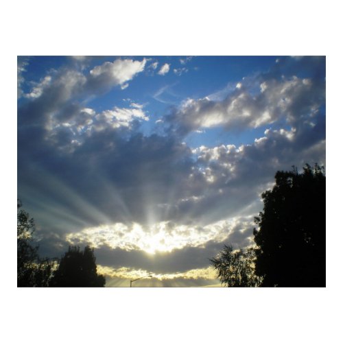 Majestic sky view poster print