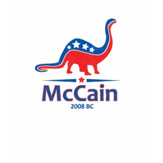 McCain Brontosaurus shirt