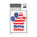 My Dog Votes In The USA Stamp stamp