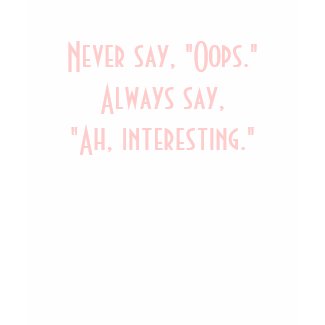 Never say, 