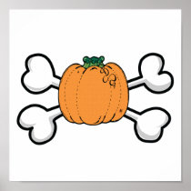 pumpkin and crossbones posters