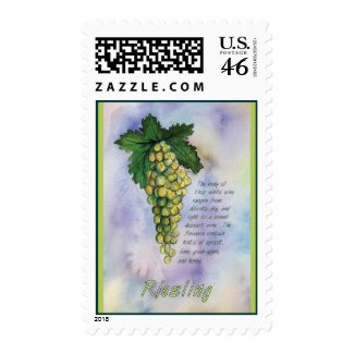Riesling Wine Stamp stamp