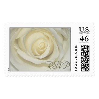 RSVP Cream Wedding Day Rose stamp