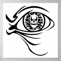 skull eyeball posters