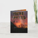 Spider Web Party Invitation Card card
