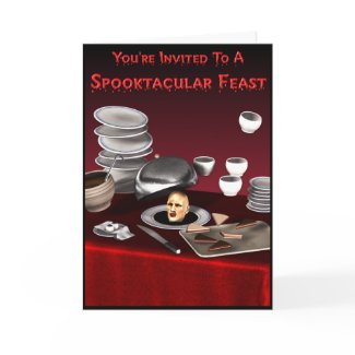 Spooktacular Feast Invitation Card card