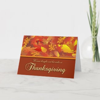 Thanksgiving Greeting Card card