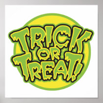 trick or treat design posters