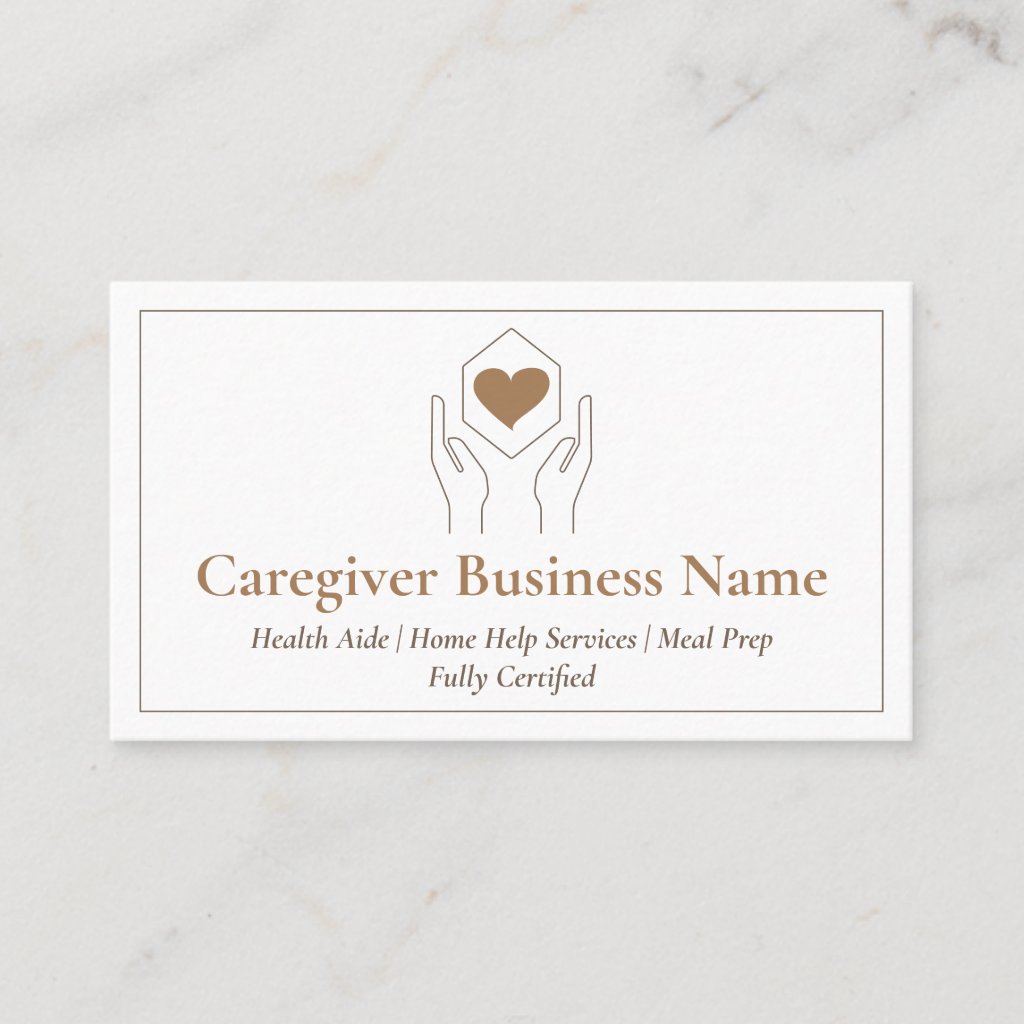 Modern Brown Minimal Caregiver