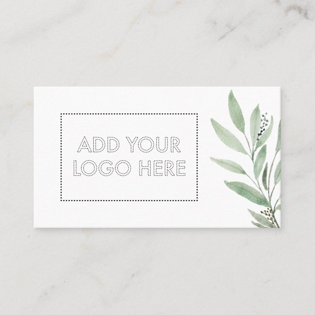 Essential Oils add custom logo green flower beauty