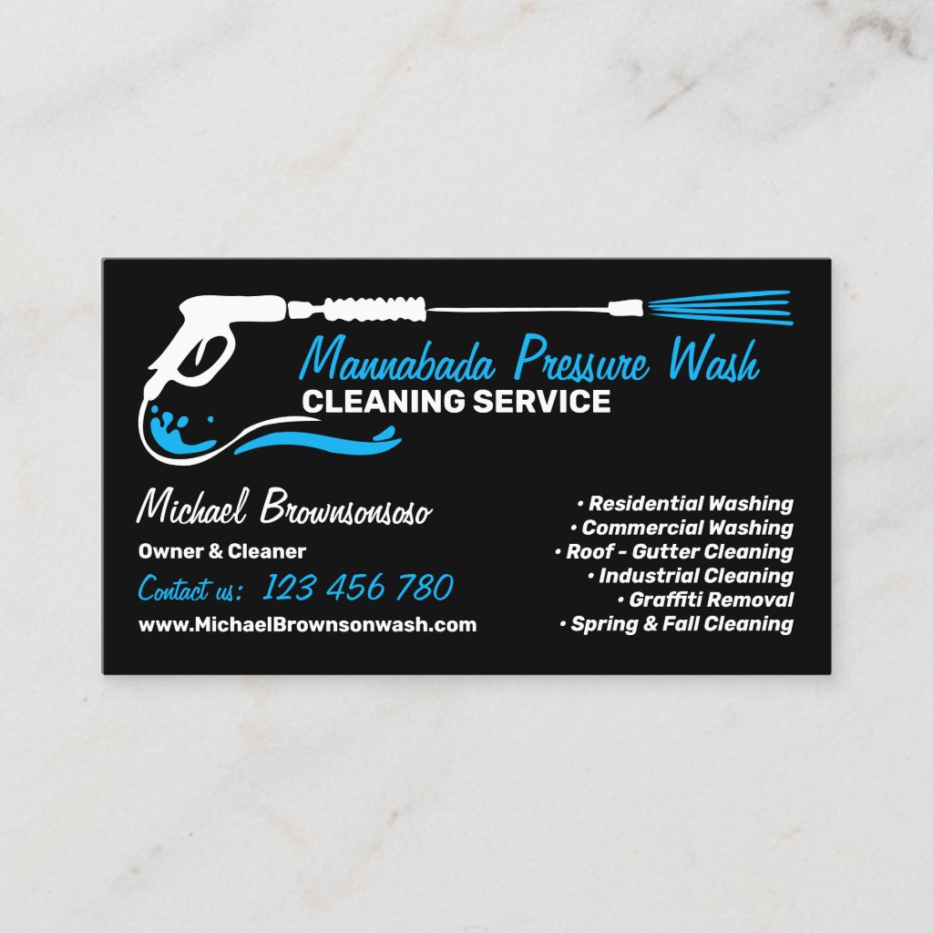 Pressure Washing Black Power Wash Cleaner CLEANING