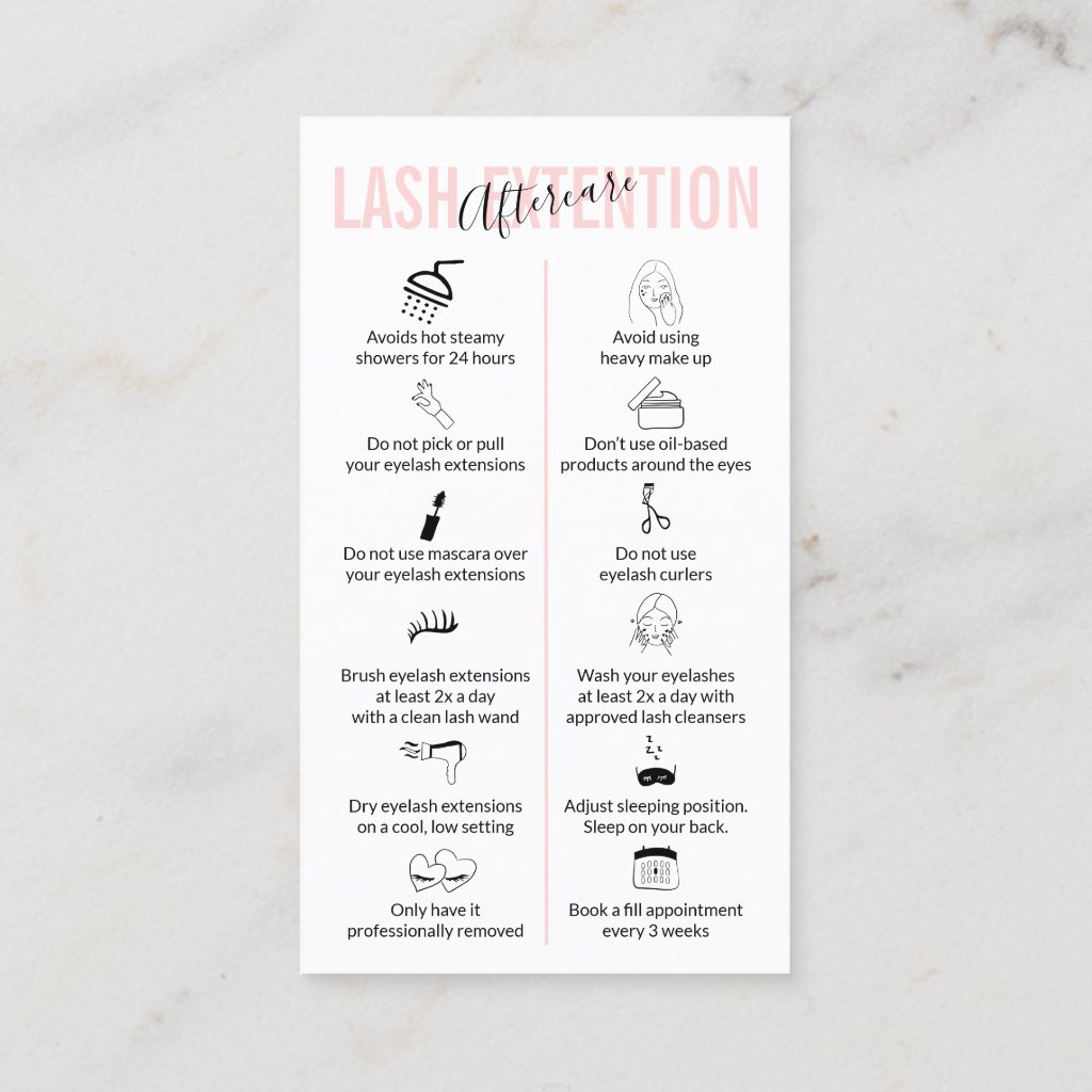 Lash Extension Aftercare