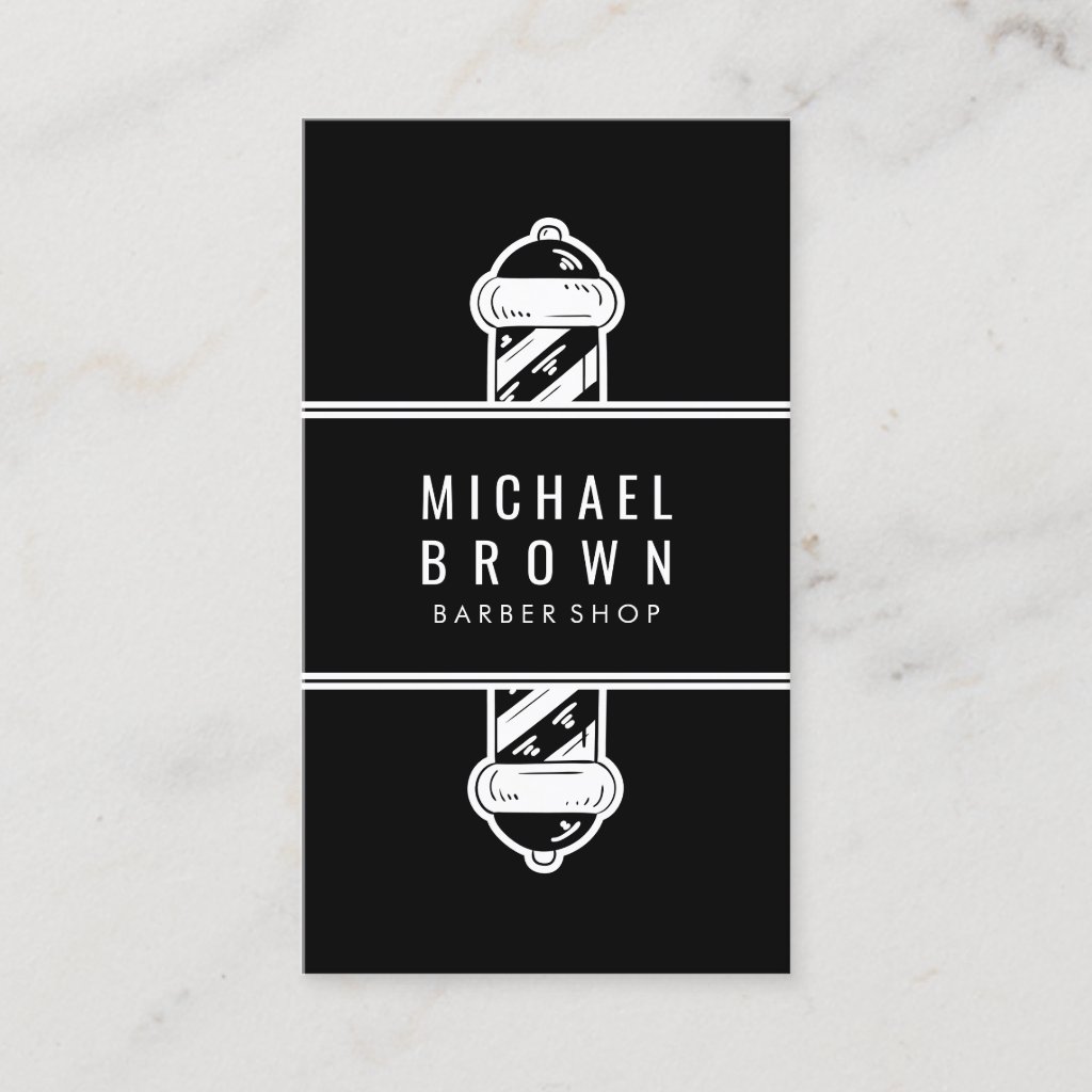 Vintage Barber shop Black