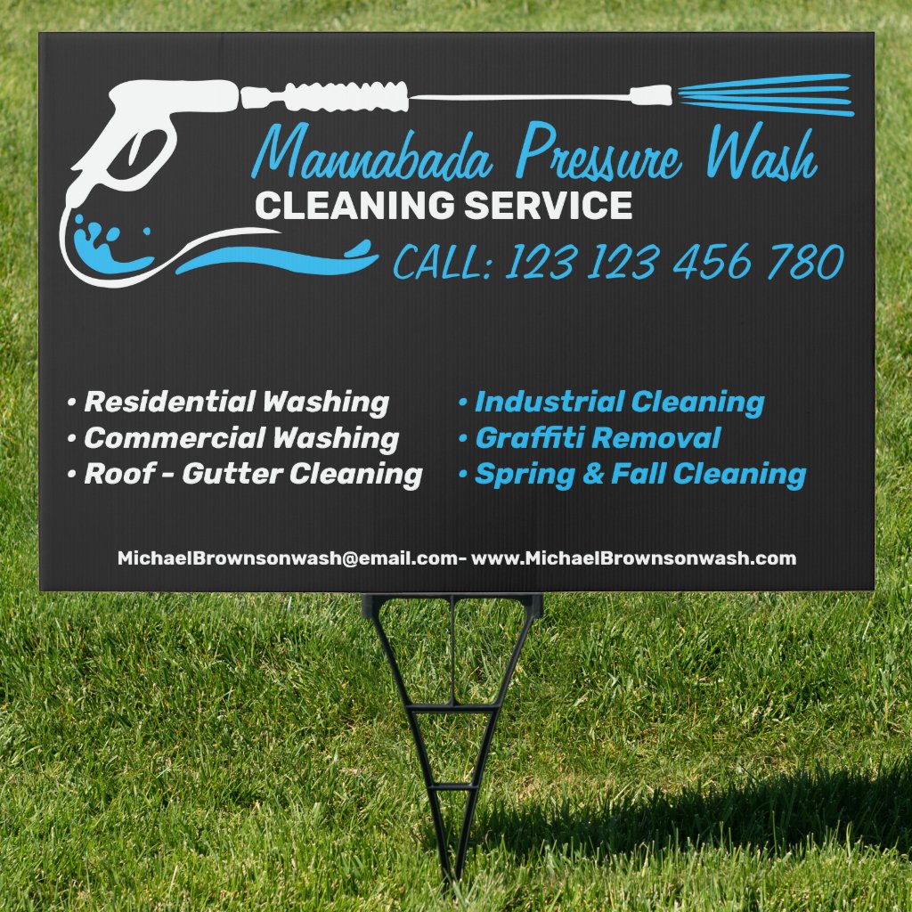 Elegant Pressure Washing Black Power Wash Cleaner