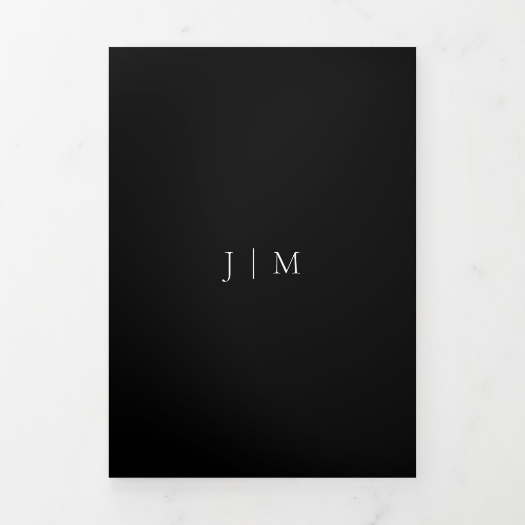 Formal Black Modern Wedding
