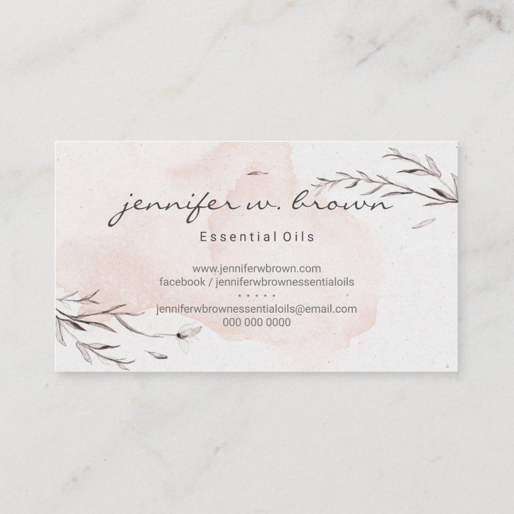 Watercolor Floral Custom Essential Oils